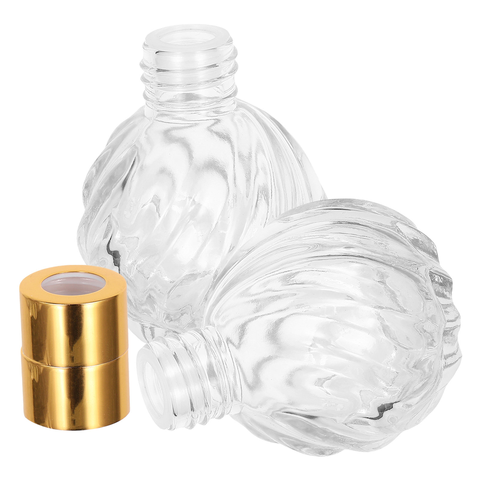 Home Fragrance Leather Diffuser - زجاجتان شفافتان بسعة 100 مل مصنوعتان