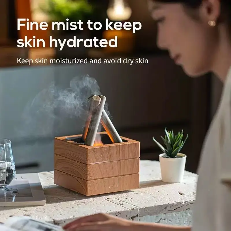Home Fragrance Leather Diffuser - الهواء المرطب لهب زيت طبيعي الناشر