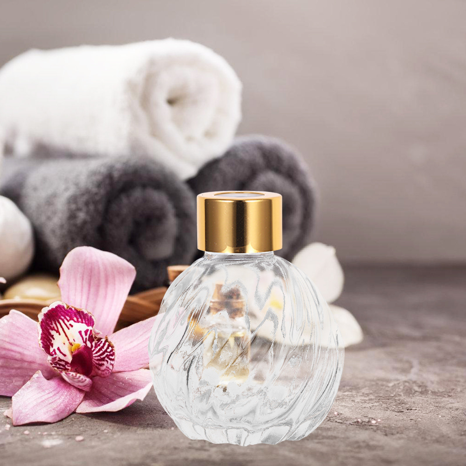Home Fragrance Leather Diffuser - زوجان من زجاجات ناشر العطر الزجاجية