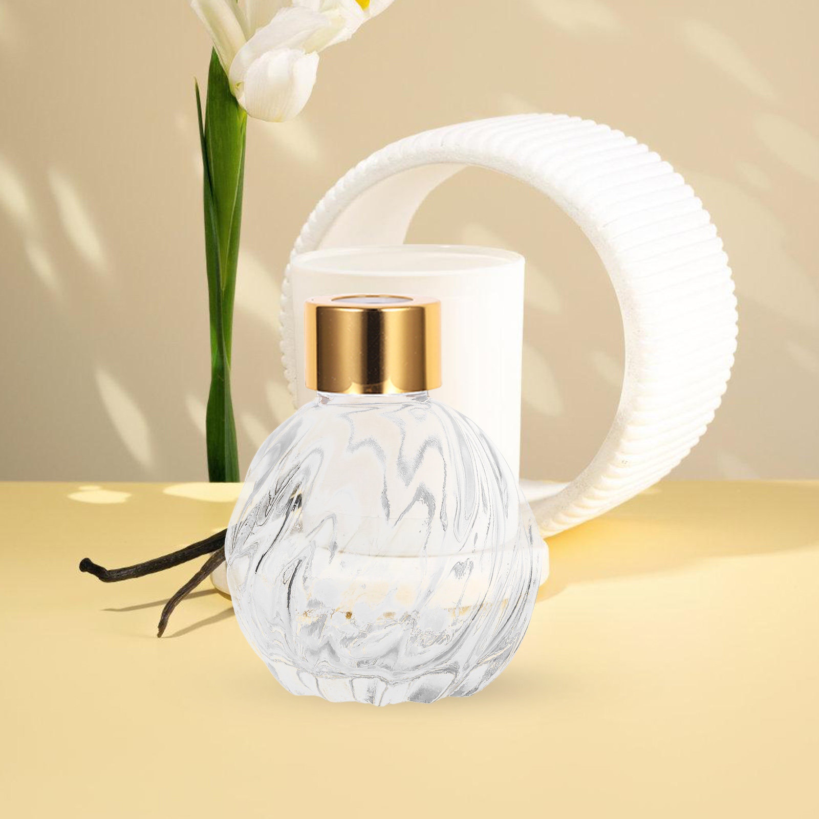 زجاجتان شفافتان بسعة 100 مل مص - مراجعة Home Fragrance Leather Diffuser وسعره