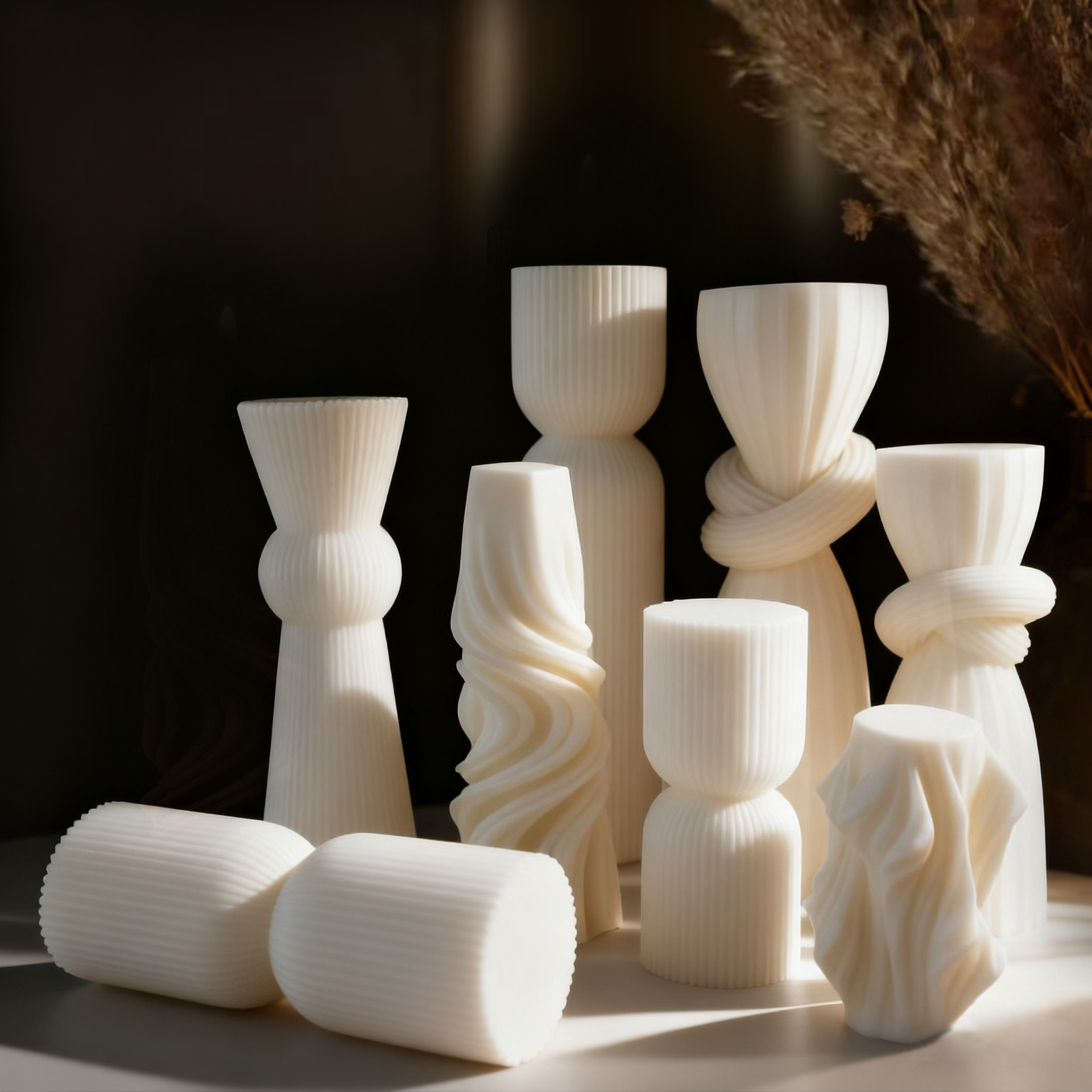 شمعة معطرة بيضاء بتصميم اسكندن - مراجعة Home Fragrance Candles وسعره